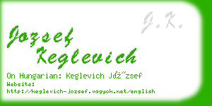 jozsef keglevich business card